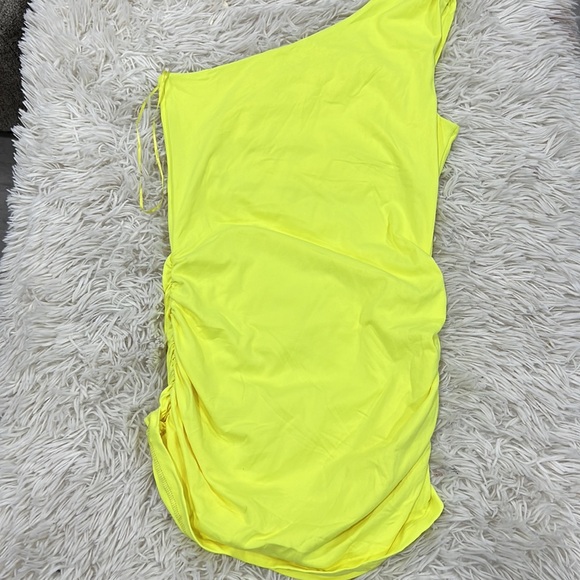 Susana Monaco lime one shoulder mini size small - Picture 5 of 5